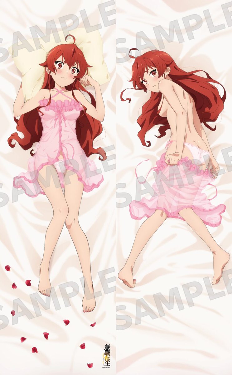 wibu_of's tweet photo. Perusahaan Kadokawa merilis sebuah Dakimakura berdasarkan karakter Eris Boreas Greyrat dari anime "Mushoku Tensei: Jobless Reincarnation" untuk Maret 2022. https://t.co/KJBjg84MLP
