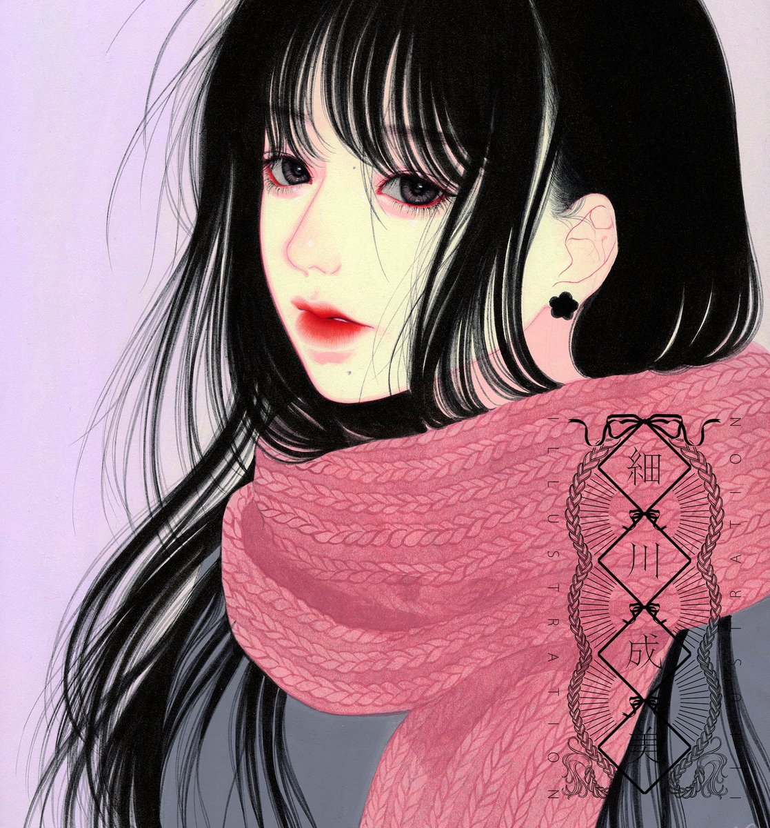 「吸い付くような雪の肌 」|細川成美のイラスト