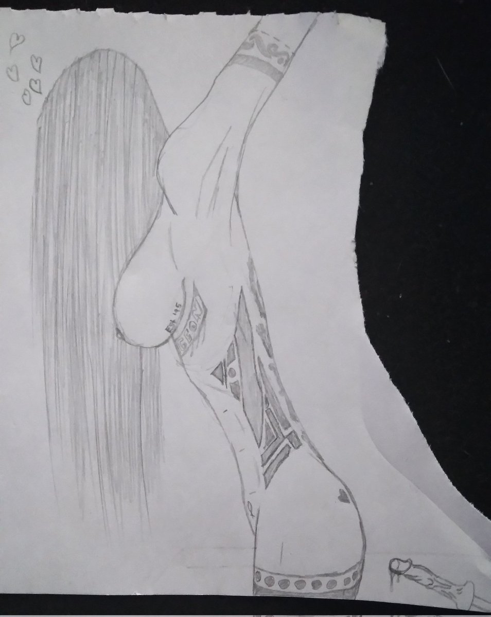 Evy_Chro's tweet image. tw i think? NSFW, bondage,

 just finished a drawing that im super proud of! ^_^ kind of a self portrait of what i wanna be someday, first time doin such a dynamic pose too :3 hope yall like it &amp;lt;3

much love - Evy &amp;lt;3