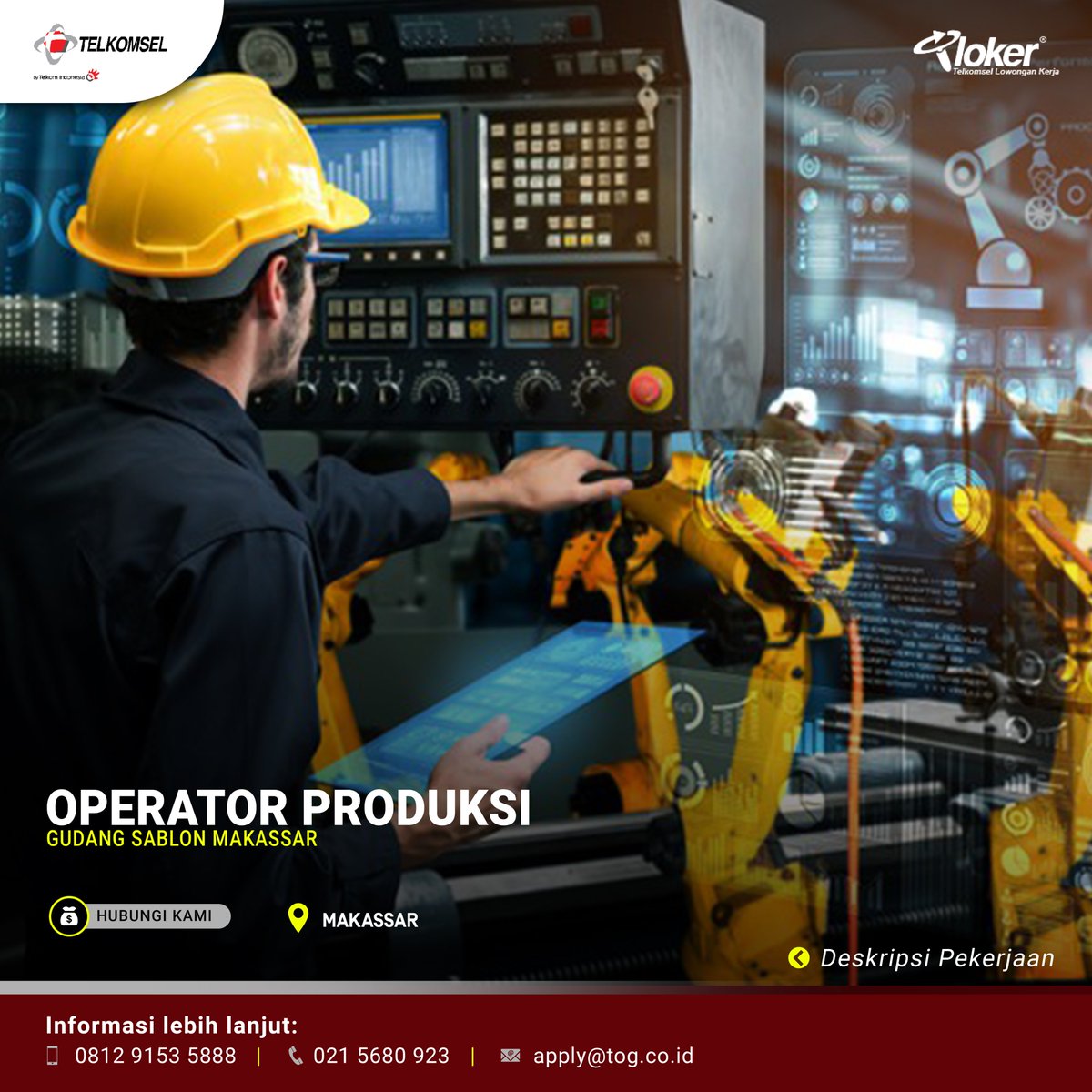 info_tloker's tweet photo. Kirim CV terbaru kamu ke nomor kontak atau email yang tertera pada design gambar. Like dan Share lowongan ini kepada teman, saudara atau tetangga kamu yang membutuhkan.

#interviewquestions #lowongankerjajakarta #lowonganpekerjaan #lowonganterbaru #lowongankerja2021 https://t.co/yj5dGRB6oK
