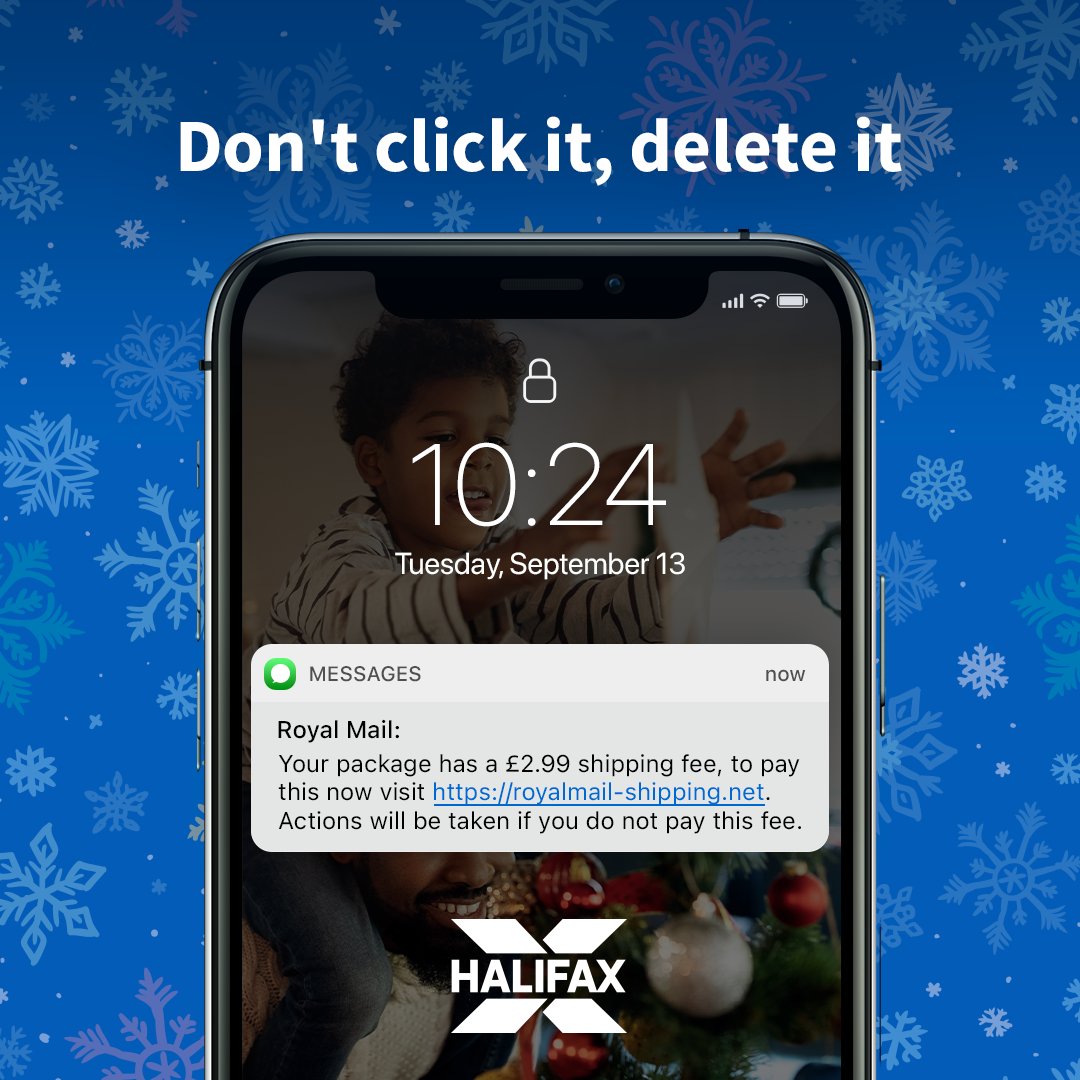 Halifax on Twitter: "If you get a text like this, please delete it. You can  also report these scam texts for free to 7726. For more info:  https://t.co/nsfXxuxhPv https://t.co/QQXm6eFDTN" / Twitter