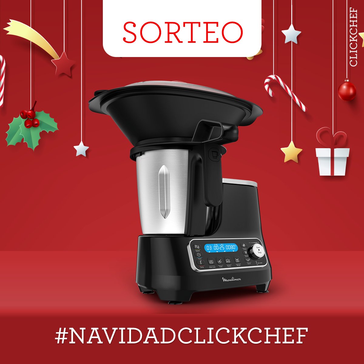 Moulinex_ES's tweet photo. Participa en el sorteo de Facebook e Instagram para conseguir un robot de cocina ClickChef. #Moulinex #Sorteo #Promoción https://t.co/pDDFwZl3y0