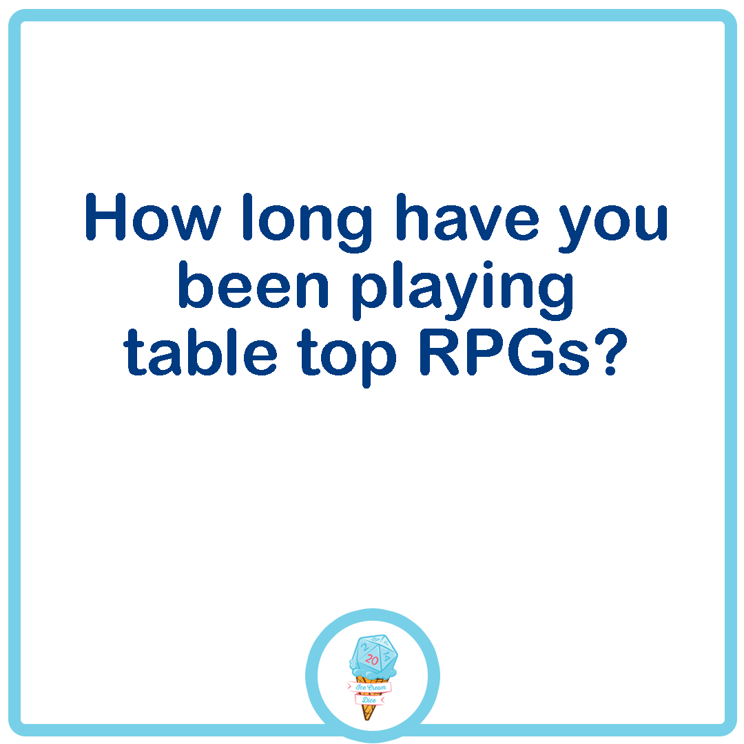 Ice_Cream_Dice's tweet photo. How long have you been playing table top RPGs? #ttrpg #dnd #pathfnder https://t.co/DQ84y29uJH