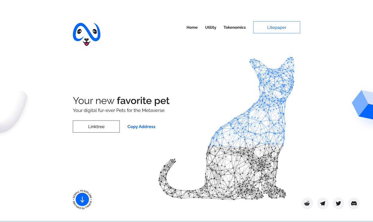 DeeNorris428's tweet photo. Sneak peak of the new #MetaPets website. #BTC #community https://t.co/T4SMl6FZEl