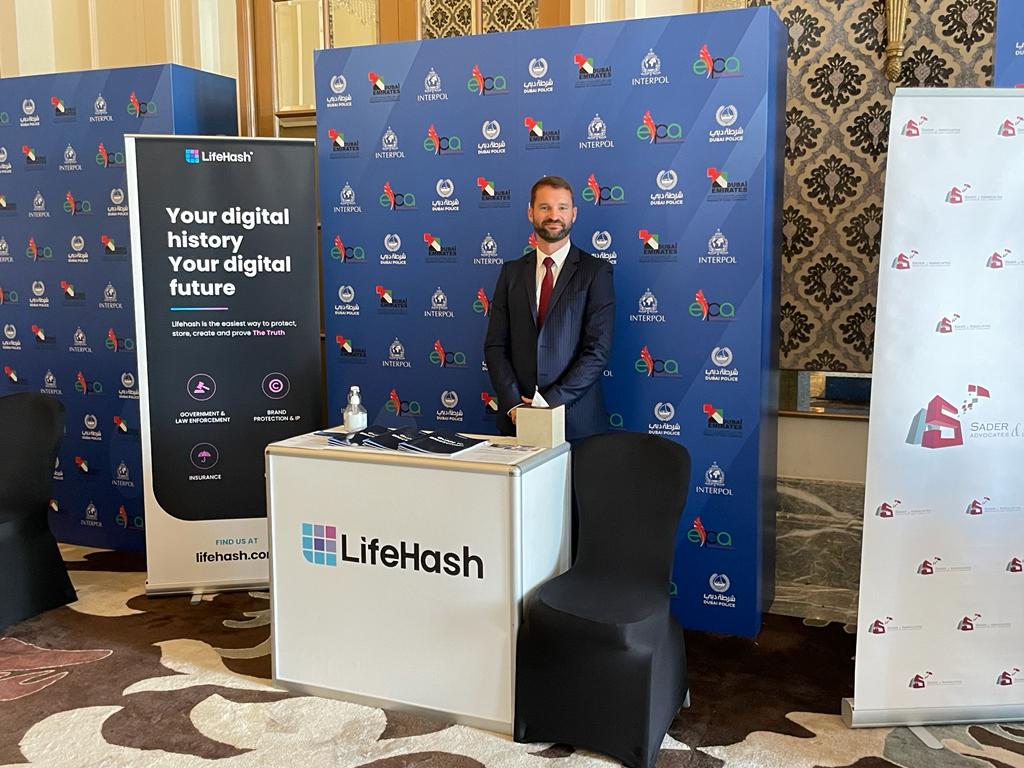 We're at the IP crime conference for the Middle East &amp; North Africa in Dubai. We'll be showing the value of blockchain in IP, Copyright &amp; a little something for law enforcement called Evidential Chain

Exciting stuff. But what about our boothbabe?
#IP #crime #Expo2020 #blockchain