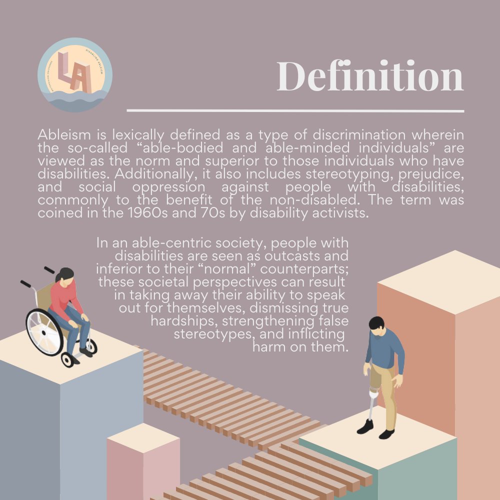 labelable_ph's tweet photo. Familiar with the word “ableism?” Confused on what it means? 🧐

#LabelAble
#DisablingAbleism
#EmbracingIndividualism

(1/3) https://t.co/SFQEaxE6V9