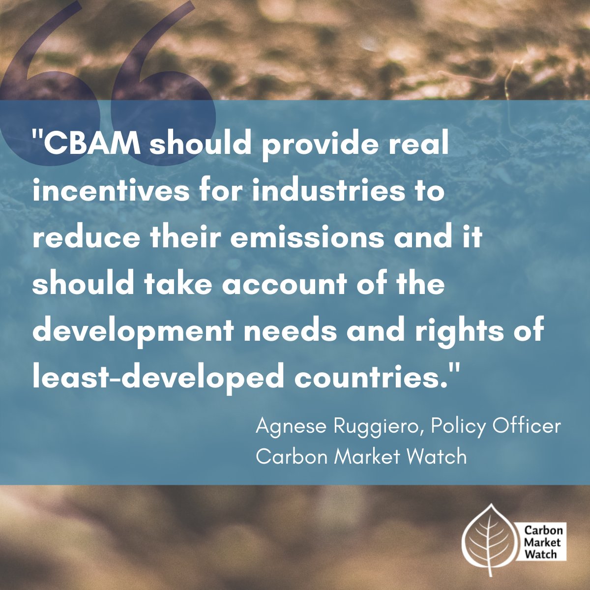 CarbonMrktWatch's tweet photo. Our 5️⃣ demands for a fair and effective Carbon Border Adjustment Mechanism (#CBAM)

✅No free allowances 
✅Include all high-emitting sectors 
✅Privilege least-developed countries 
✅Use revenues for  #ClimateAction 
✅No export rebates

Joint statement:
https://t.co/33PKSQ3zLv https://t.co/Snbq1oLesB