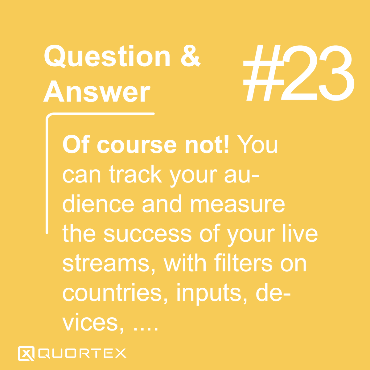 ❓❓ Quortex I/O, question #23
Track, measure, analyze, ensure nothing is overlooked 👀

👉 help.quortex.io/en/article/mon…

#stream #OTT #Saas #Live #QuortexIO
