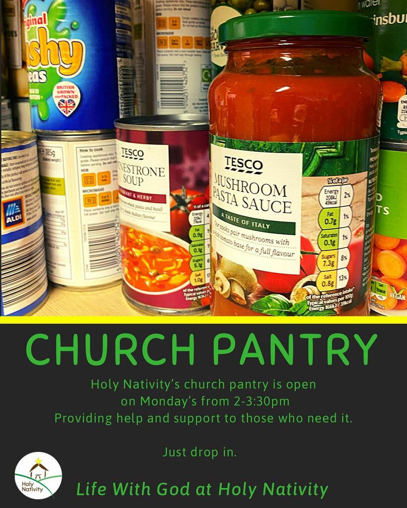 HolyNativityMix's tweet photo. This afternoon from 2pm the church pantry is open helping those who need a little help. 

#ChurchPantry #MixyIntern https://t.co/6qzSTJ6E1Y https://t.co/vaPiRVjBNN