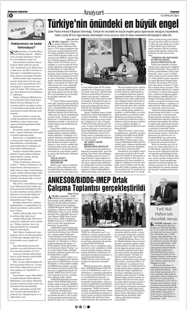 TugbaDemirbag's tweet photo. Bugün de Anayurt Gazetesi haberimize yer vermiş. #SuriyelilerSuriyeye imza kampanyamız konusunda sesimizi her mecrada duyurmak için elimizden geleni yapacağız ve bu süreçte destek veren Ankara yerel basınına da sonsuz teşekkürler. @AnayurtGzt https://t.co/doz6pIPuLR