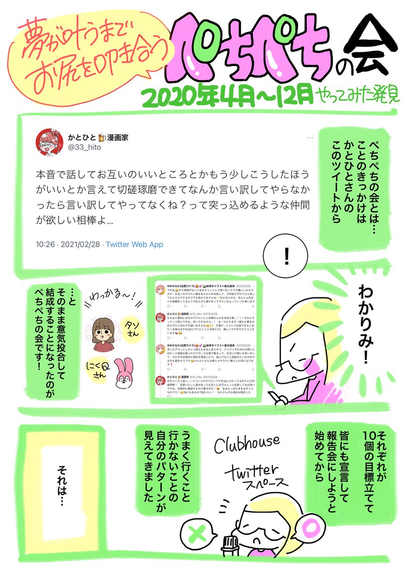 漫画家が夢を叶うまで尻を叩き合うぺちぺちラジオ Togetter