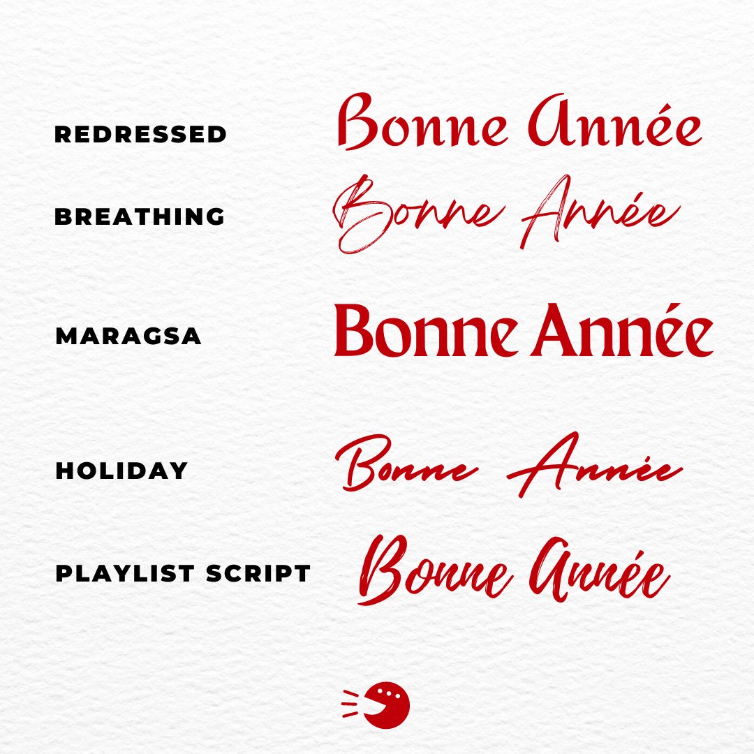 DegnonMelchior's tweet photo. Pour les fêtes de fin d'année je vous propose 10 polices à essayer absolument ! https://t.co/F5Kdh9paNK