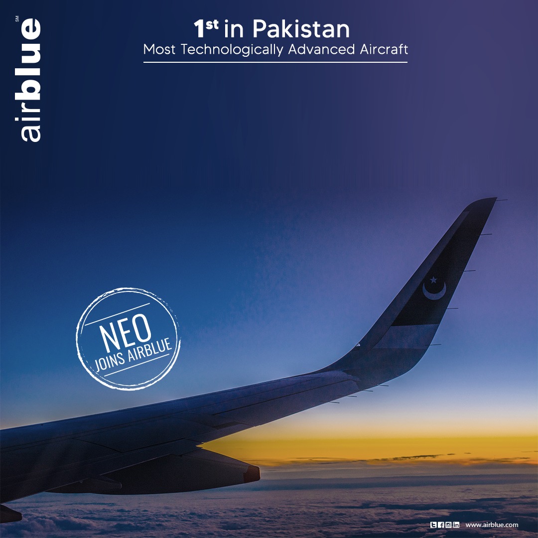 airblueairline's tweet photo. #airblue is the 1st Pakistani airline to induct two #AirbusA321neo into its fleet.
Proud to have these birds home.
#neo #a321 #a321neo #flyingredefined #APBOD #APBOE https://t.co/4MMBrHODPe