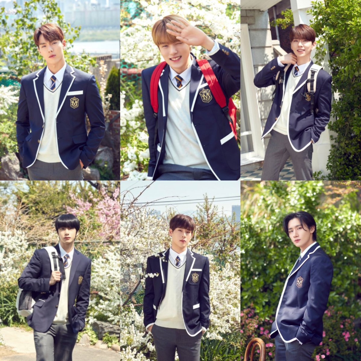imkyunssi_'s tweet photo. Monsta x as                     Monsta x as 
school students:             office work: https://t.co/7HSgf9AlNE