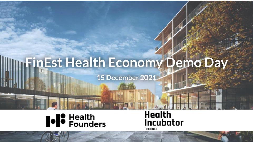 Happening this week: Interested in healthtech innovation? Tune in to hear 8 #FinEstBayArea #healthtech rising stars pitching on Wed, Dec 15 at 14.00–17–00 (EET)!

#healthstartups #finland #estonia #HealthIncubatorHelsinki <a href="/Health_Founders/">Health Founders</a> 
 
➡️ Sign up: eventbrite.com/e/health-econo…