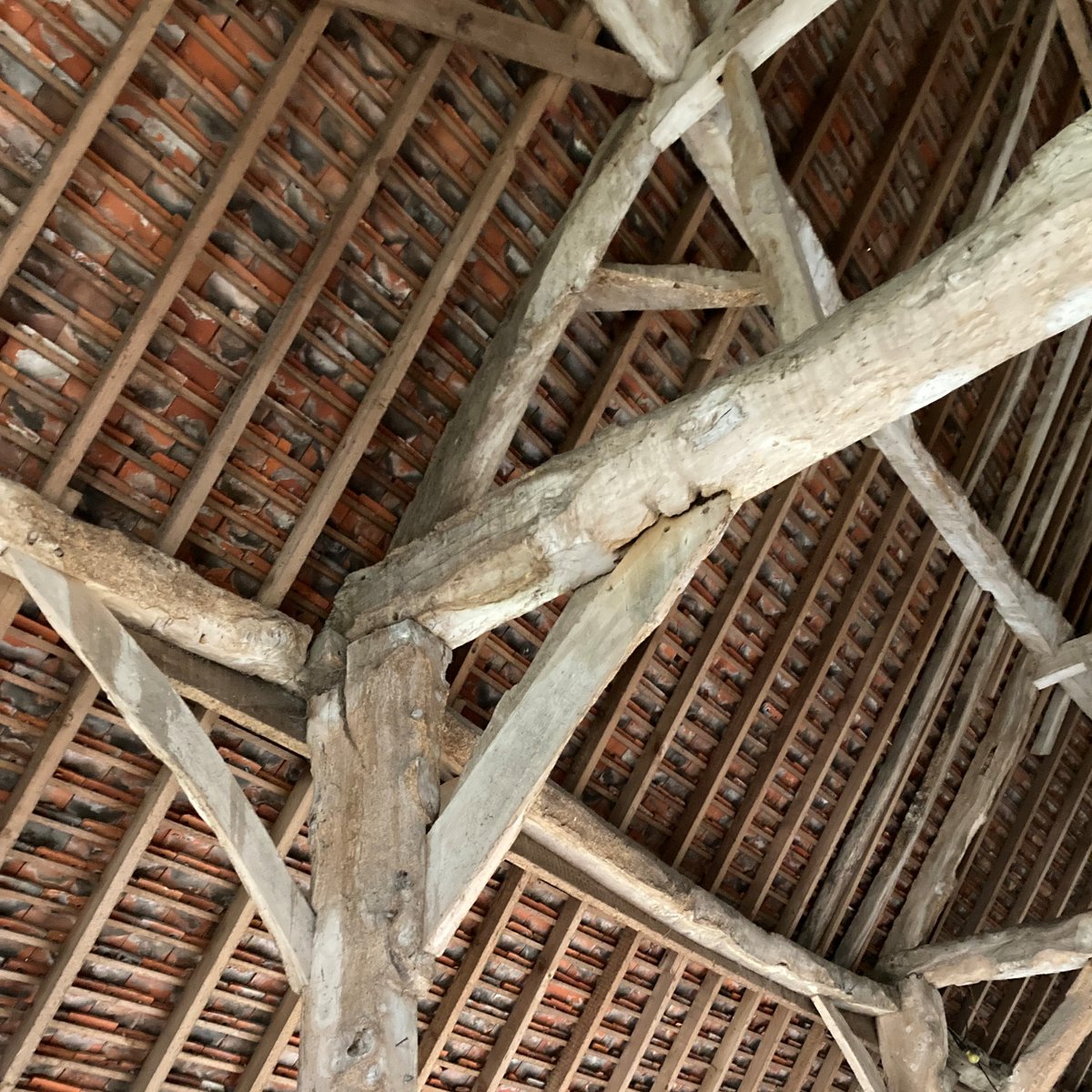 Blake_Architect's tweet photo. Interesting visit last week for an initial condition fabric survey of a series of #barns. Love seeing the #historic details of these structures &amp; a prominent #carpentersmark was an exciting find. #architecture #conservation #repairs #barnconversion #timberframe #blakearchitects https://t.co/V7GxP6wIVr