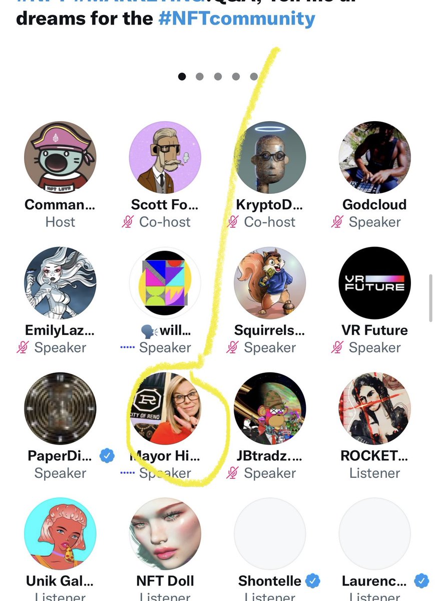 rocketgirlART's tweet photo. Spaces never ceases to amaze me - just got the Mayor of Reno chatting #NFTs on @commandercrypto βs spaces.
@MayorSchieve great to hear your views #mayormademedoit π€ͺ
The UK needs to catch up though⦠https://t.co/2OCs9TSmii