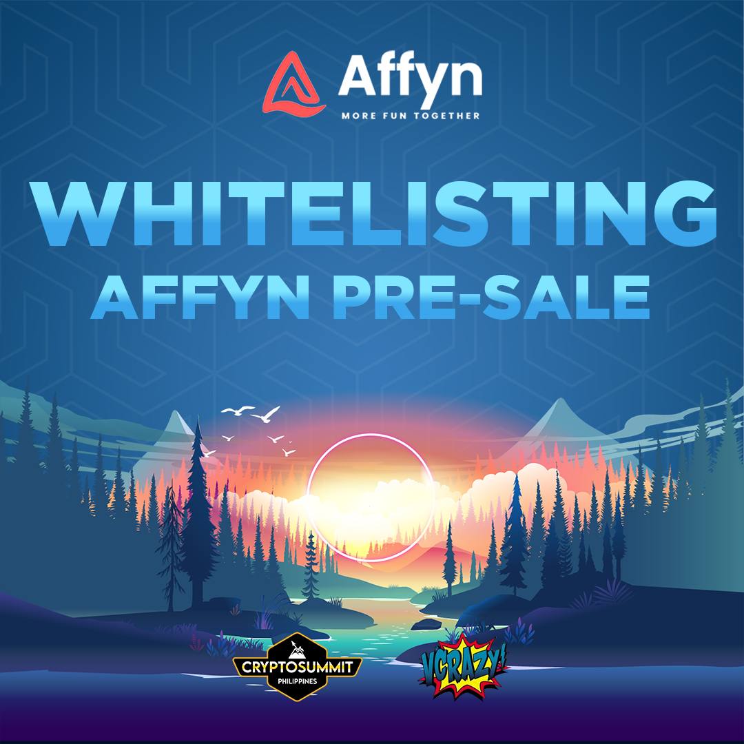 cryptosummitph's tweet photo. AFFYN PRE-SALE HAS DROPPED! It's the last day to day so head to https://t.co/MMbTy1wj4i https://t.co/Umga2cfWZP