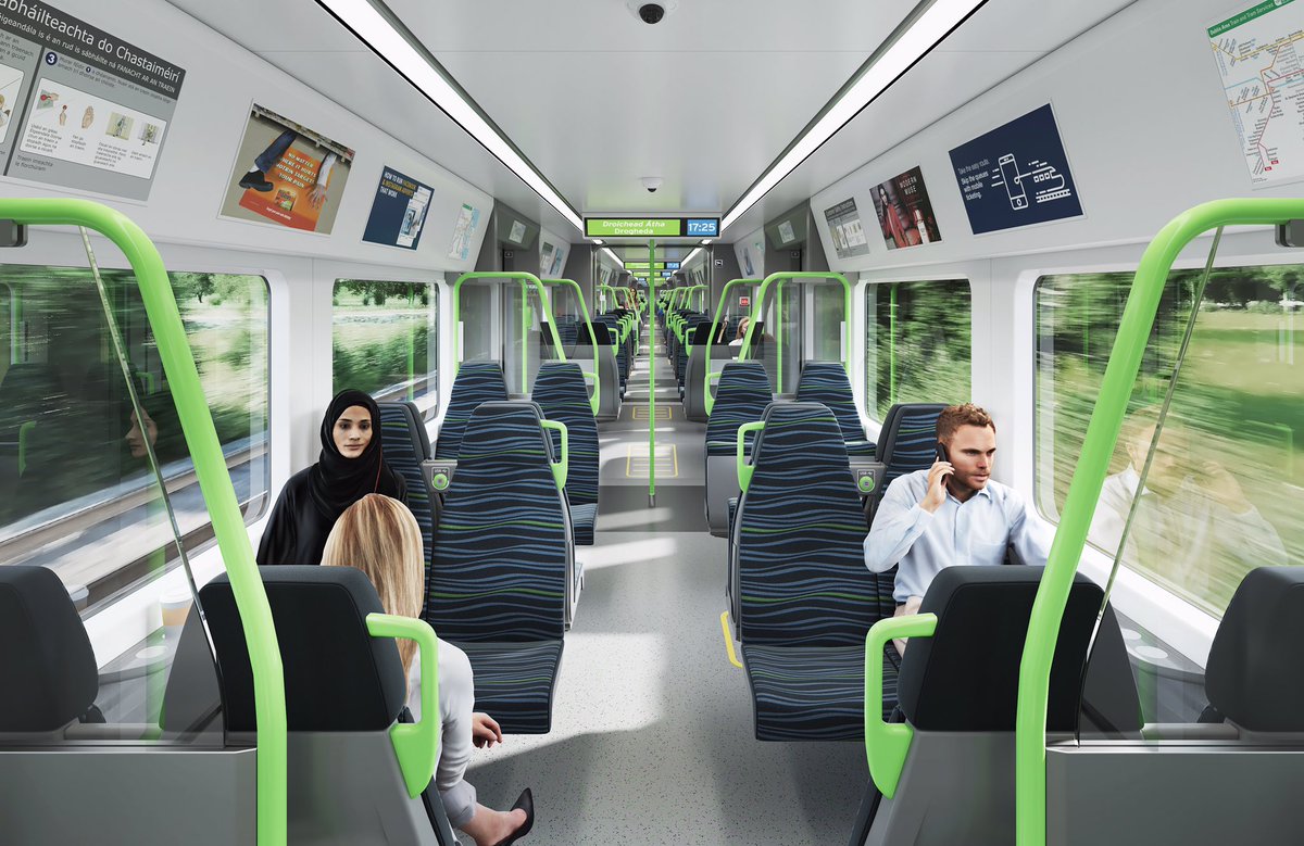 IrishRail's tweet photo. ❗️New DART+ fleet
🚆 95 new carriages ordered, and up to 750 carriages over coming decade, from @alstom
🟢 The largest and most sustainable fleet order in Irish public transport history, as part of the DART+ Programme.
➡️ https://t.co/CK7ypyCOnw
👀 https://t.co/K5f7bLso0n https://t.co/0D3xgGMAqV