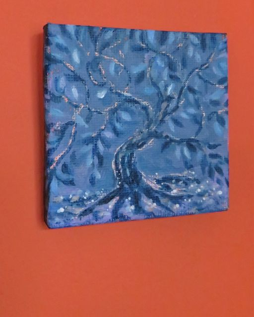 LLHappyArt's tweet photo. A tiny miniature original, full of movement, joy and sparkle, titled 'Leaf Dance' 🍃 have a fabulous day everyone 😊
 #paintingminiatures #art #painting #treepaintings #littlelizhappyart #StHelensArtist #EGrima #StHelens https://t.co/AqT6XHWNQ4