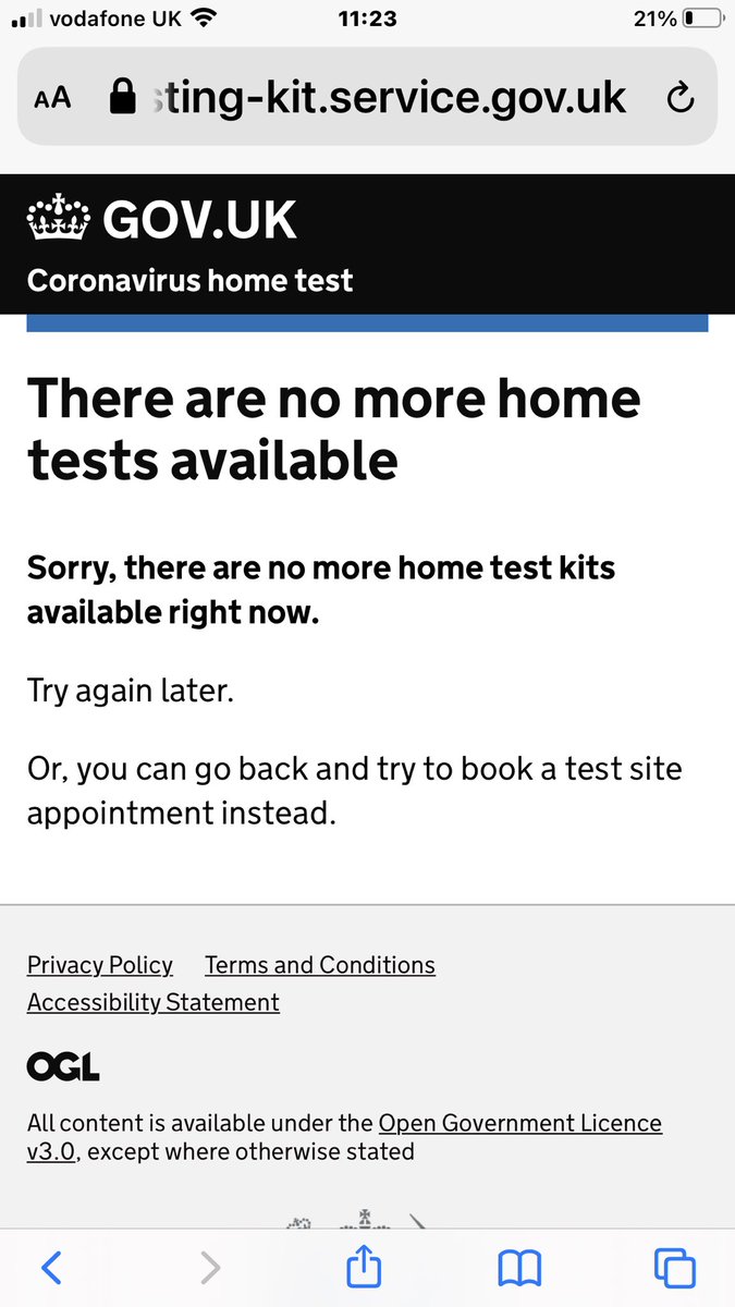 missmcollins's tweet photo. We need to test everyday for work in the theatre this is what I just got from the Gov site . https://t.co/9DECHOThtc