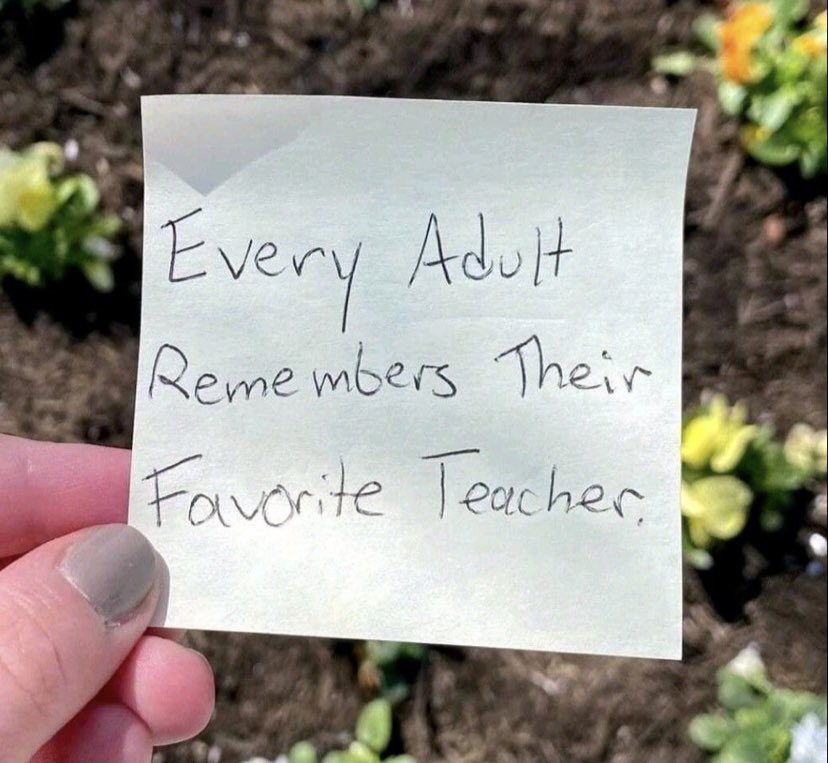I remember my #favoriteteacher….Mrs. Hickman ❤️. Who is yours?