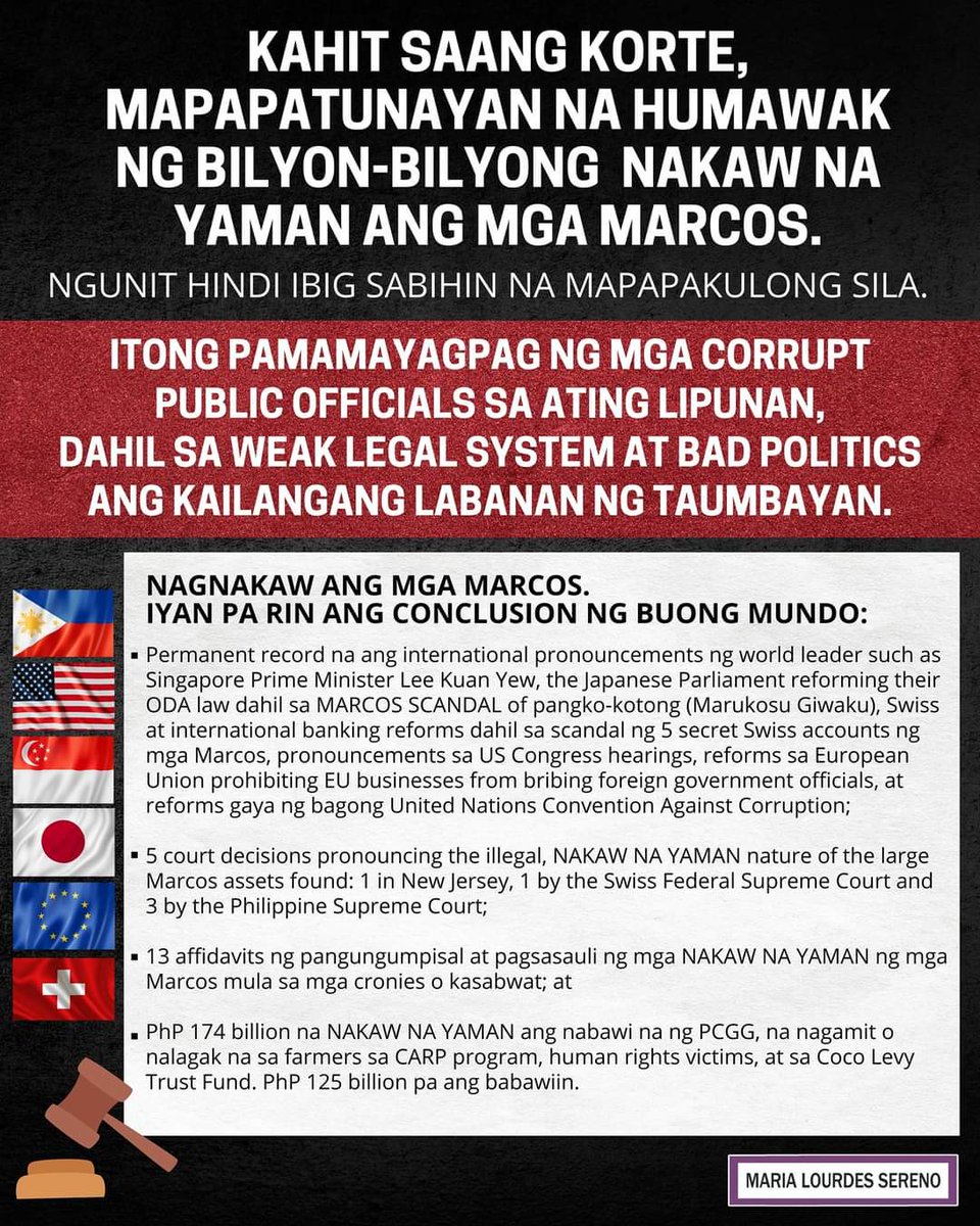SerenoMeilou's tweet photo. KATAWA-TAWANG PAGPIPILIT NA KUNG WALANG NAKULONG NI ISANG MARCOS, IBIG SABIHIN WALA SILANG NINAKAW.

Read my full article here: https://t.co/6bn7iUPods https://t.co/mJSPHgYi1a