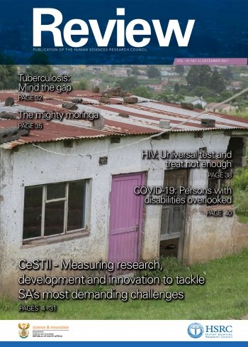 HSRCza's tweet photo. The latest #HSRCReview is out. In this edition we profile some of the projects and expertise located in the HSRC’s Centre for Science, Technology and Innovation Indicators (CeSTII). https://t.co/9BmHqc1gJC https://t.co/rHJviCXaCZ