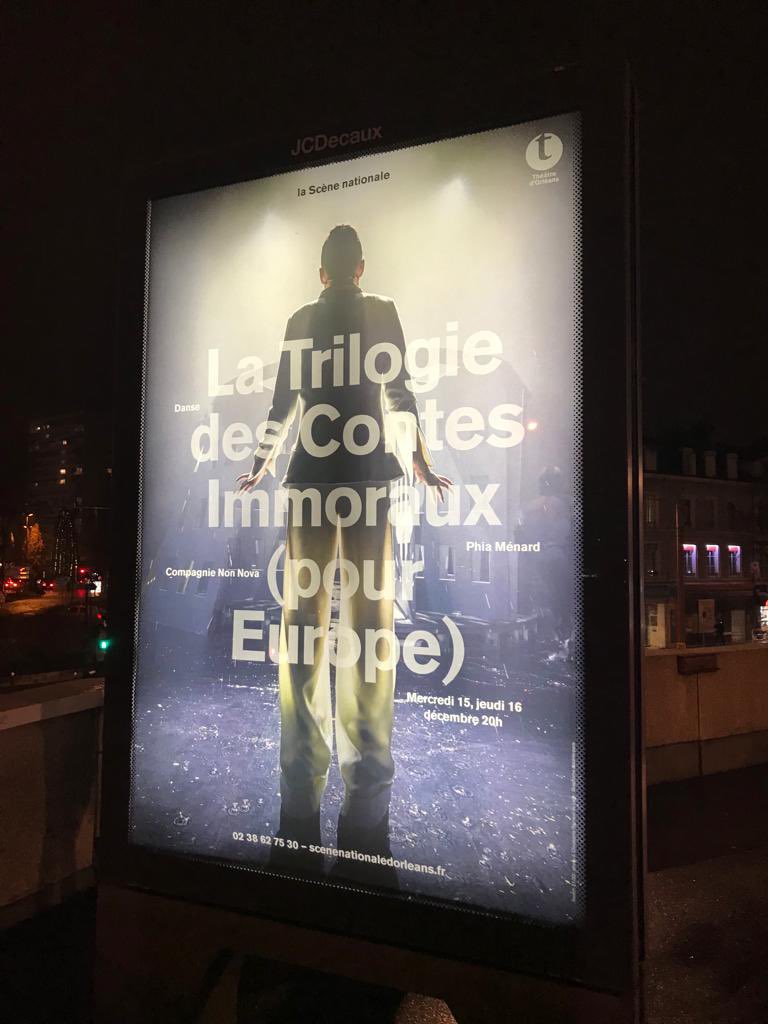cienonnova's tweet photo. La Trilogie des Contes Immoraux (pour Europe) à la Scène Nationale d’Orleans les 15 et 16 décembre ! https://t.co/9dROknrwas