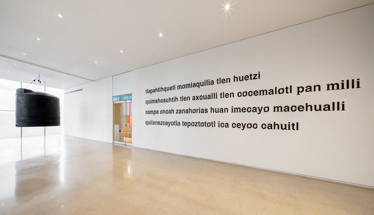 Dreams, Blessings and Memories. #Postcommodity. Náhuatl text on farmworkers’ movement “La Causa," San Joaquin Valley, CA. Indigenous laborers, historically reported to have been exposed to toxic fertilizers/pesticides on farms. Photo by #BlaineCampbell, Courtesy #RemaiModern