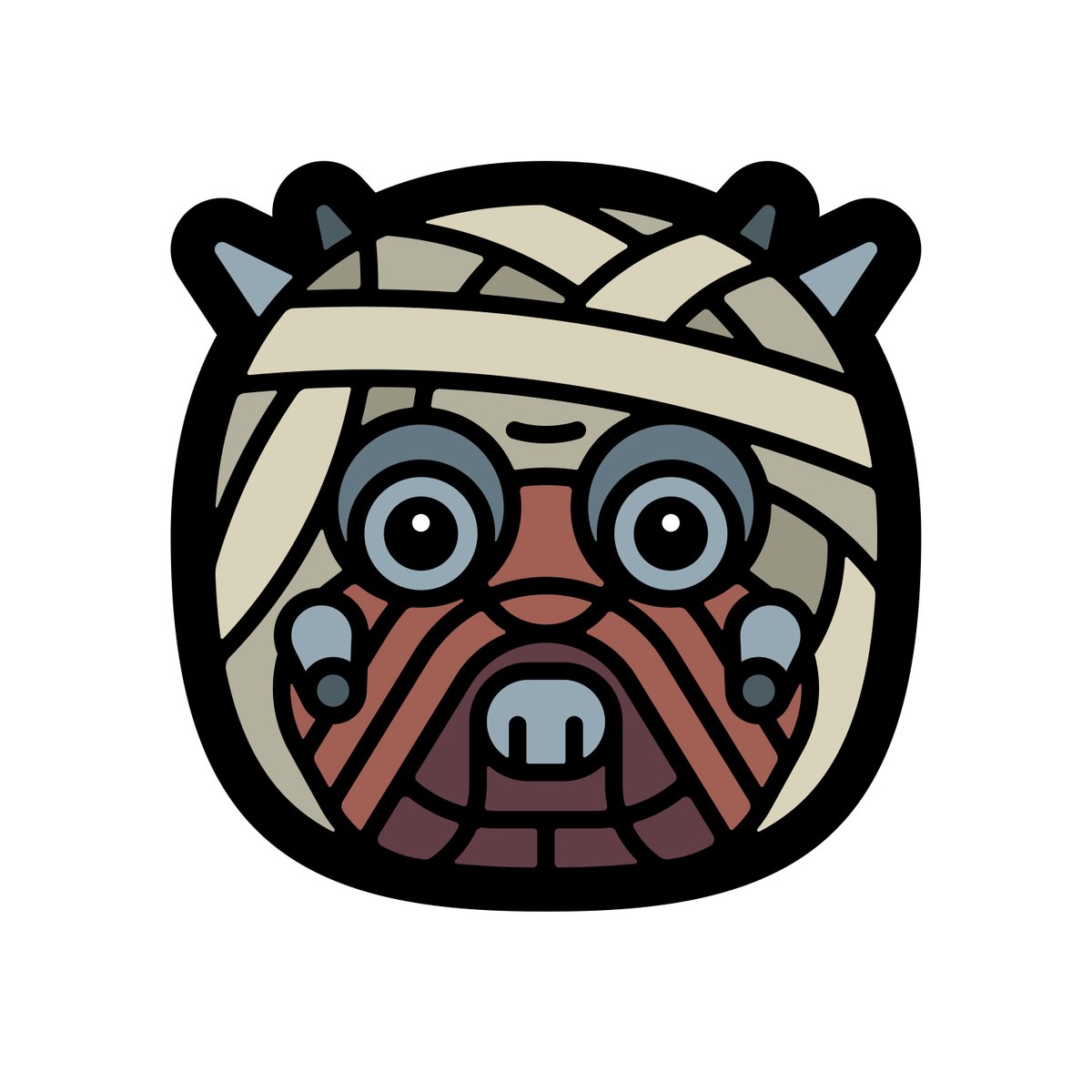Vonster's tweet photo. ‘Tusken Raider’ 349 of 365 in the ‘Modern Kulture’ art project. #icon #tiledesign #potshots #modernkulture https://t.co/Qcr2M0fFfB