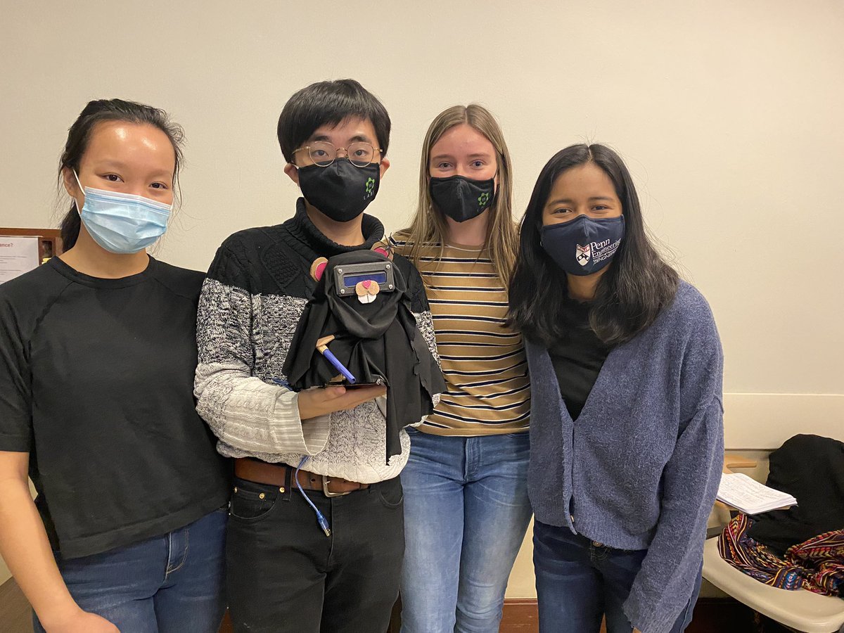 RehabRobot's tweet image. @RehabRobot so proud of be514 class social robots. Thanks @PennBElabs @pennbioeng @PennIPD for helping to make this fall great. Thanks Maria Ovando for being a great TA.