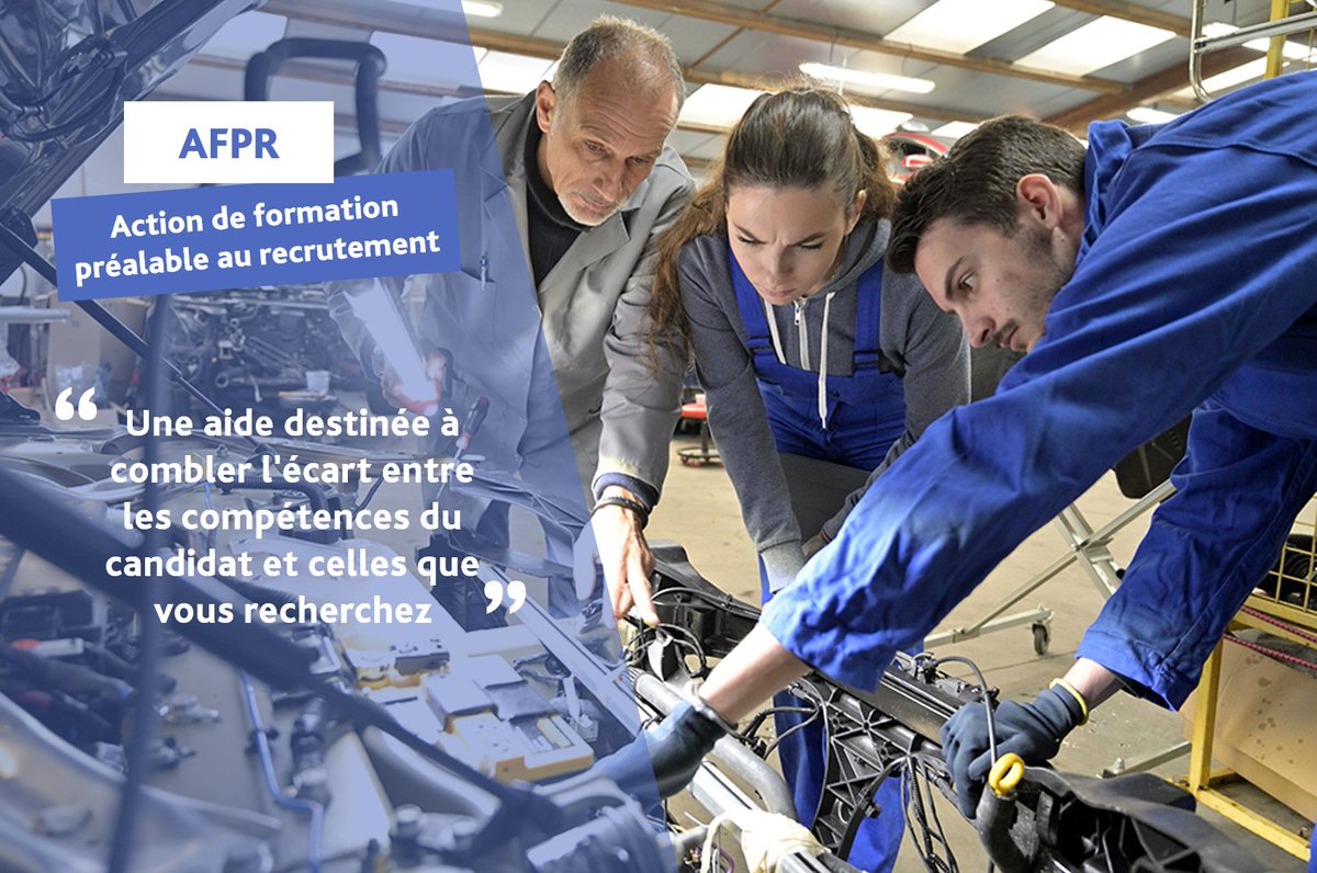 [Aide] Connaissez-vous l'AFPR ? Une mesure qui vous permet, employeurs, de bénéficier d'une aide au financement de la formation d'un futur employé.
Plus d'informations par ici 👉 pole-emploi.fr/candidat/en-fo…