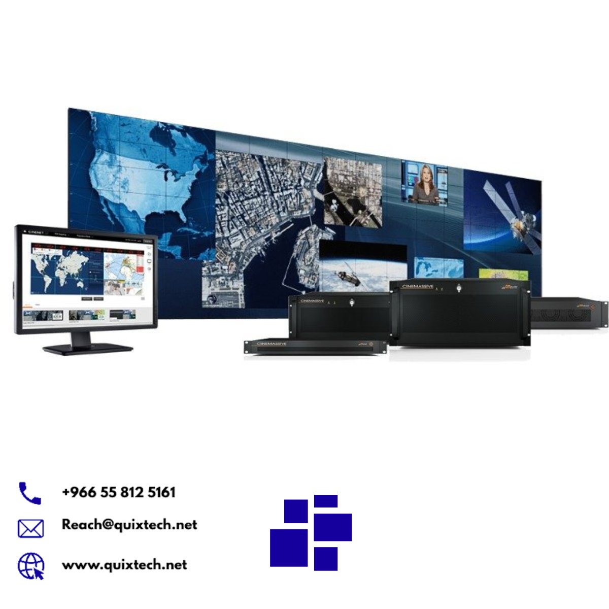TechQuix's tweet photo. With Quixtech you can build video walls and distributed visualization systems to monitor the performance of data centers. 
#videomarketingstrategy #dammam  #videowall #digitalmarketing #led #advertisingdisplay #touchscreen #digitalsign #quixtech #jubail #corporate_cominication https://t.co/jgYQborCmM