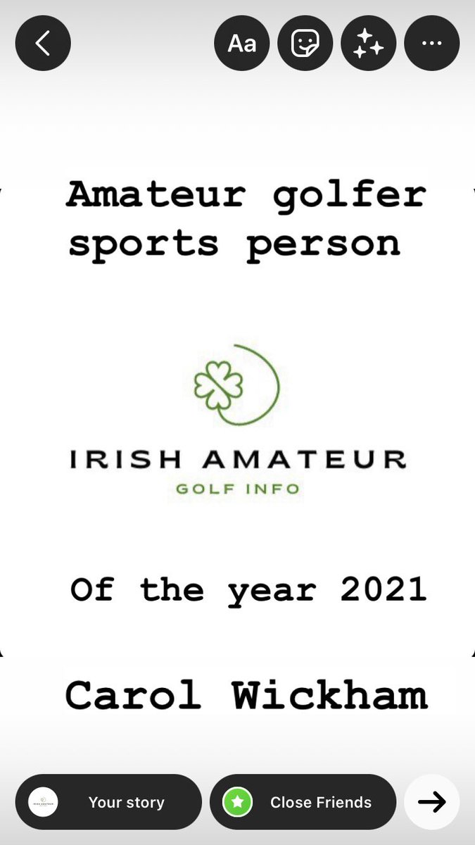 amateur_info's tweet photo. After a strong vote your Amateur golfer sports person of the year is Carol Wickham well done @wickhamce https://t.co/uLttY37eGt