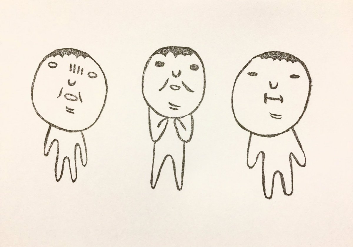 amicostamps's tweet photo. 「3人組アイドル」の不特定な表現をはんこにすると、こうなるw
#消しゴムハンコ https://t.co/DAJ4eQg1IQ