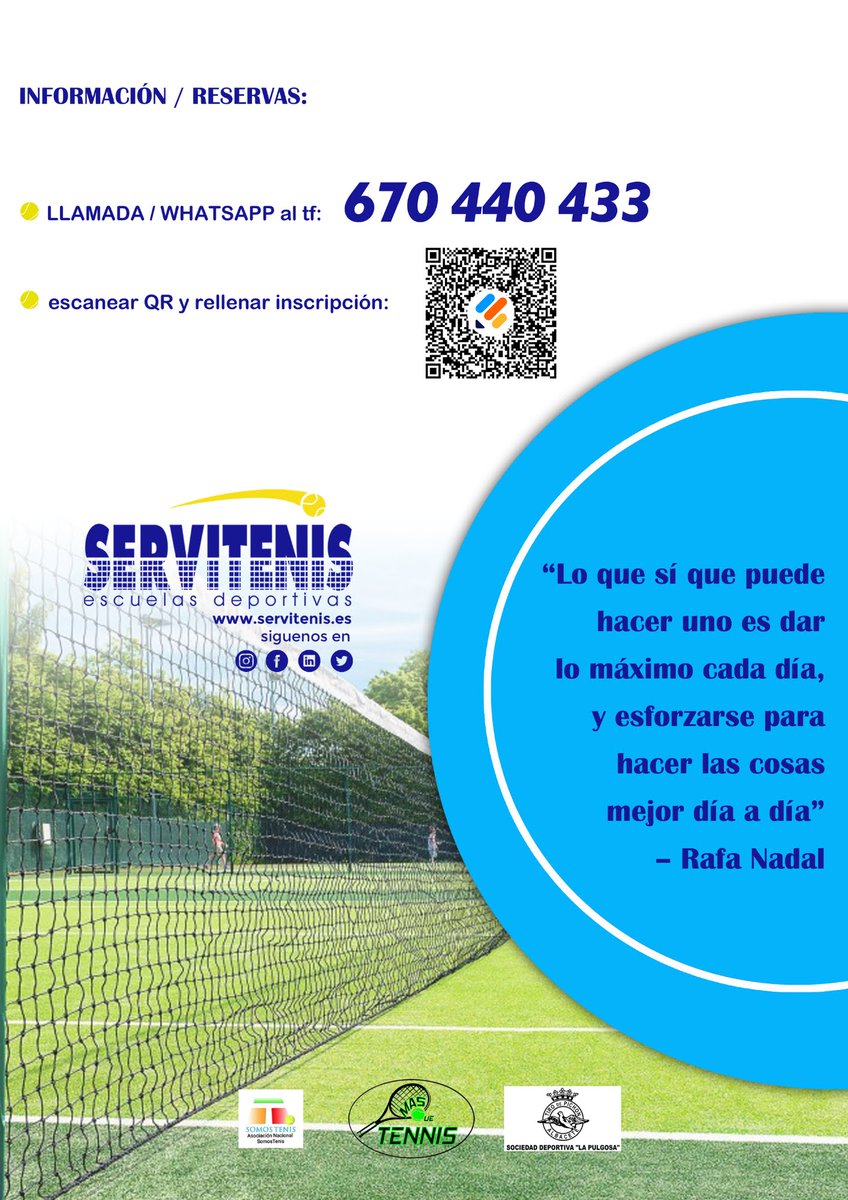 SI QUEREMOS ENSEÑAR BIEN TENEMOS QUE SEGUIR APRENDIENDO ¡¡¡¡

Aprovecha esta oportunidad para aprender, actualizarte y enseñar bien Tenis Base de la mano de profesionales de enorme prestigio.
<a href="/arranztenis/">Jose A. Arranz</a>
<a href="/MarianoMartinez/">mariano martinez</a>
David Plaza Martín
Blas Fraile Gonzalez
@joseluisag711