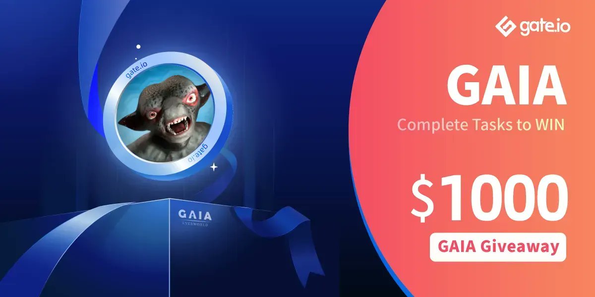 Gate's tweet photo. 🎁 https://t.co/8kWqgEeplL $GAIA #Giveaway 🎁

Tasks:
💎Follow @gate_io &amp; @GaiaEverWorld
💎Retweet &amp; @ a friend
💎20 lucky participants will win $50 each

Participate: https://t.co/7e1zs98moz

#Gateio #CryptoGiveaways #NFTs https://t.co/0p9wqYR45N