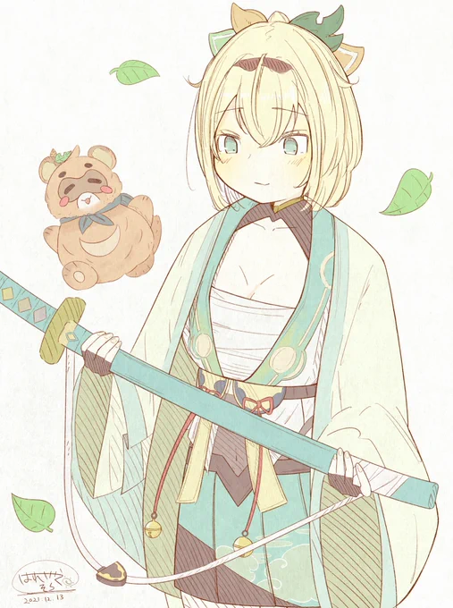 ジャキンジャキン🍃
#いろはにも絵を
#風真いろは 