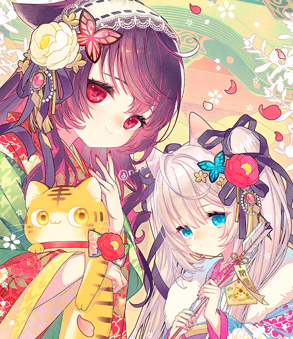 ネコミミ🐱双子少女ちゃん 