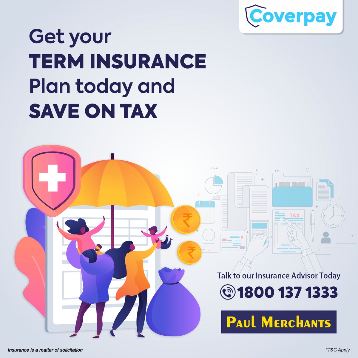 PaulMerchants1's tweet image. Now is the Time to Get Your Term Insurance Plan and Save on Tax.
Talk to our Insurance Advisor Today: 1800 137 1333
#terminsurance #terminsuranceplan #terminsurancepolicy #insurance #lifeinsurance #insuranceisimportant #insurancelife #paulmerchants #coverpay #coverpayinsurance