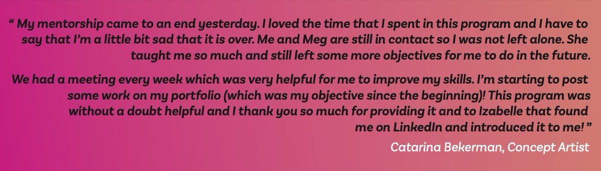Diversity_Champ's tweet image. Don't just take it from us! Here is what Catarina had to say about the program herself after completing her Diversity Champions mentorship! 🎉

#diversityandinclusion #testimonial #mentorship