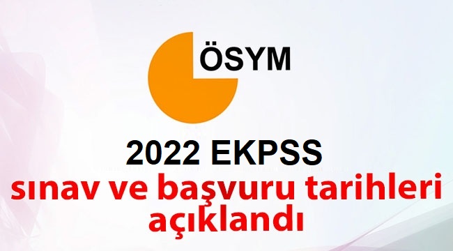 ÖSYM açıkladı: EKPSS 24 Nisan 2022 Pazar günü yapılacak.

Sınav başvuruları 27 Ocak - 15 Şubat 2022 tarihleri arasında yapılacak. Sınav sonucu 20 Mart'ta açıklanacak.

Kuraya başvurusu 28 Nisan - 17 Mayıs 2022 tarihleri arasında yapılacak.

Detaylar için:
tsk.org.tr