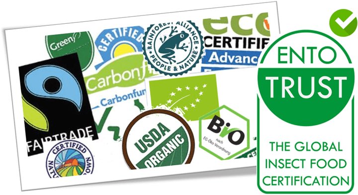 entotrust's tweet photo. Researches show that the Entotrust logo visible on packaging has a clear impact on perceived food safety as much as 40% higher for the same product without any certification.
Better than known certifications in direct comparison for consumer purchase intention and visual appeal. https://t.co/DRZer6Khhg