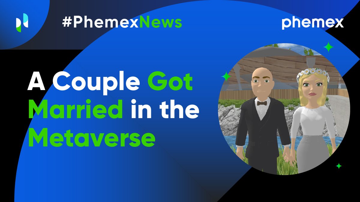 Would you like to get married 👫 in the metaverse🏙️ ? 😃 

#mondaymetaverse #marriage #couple #phemex #future #crypto