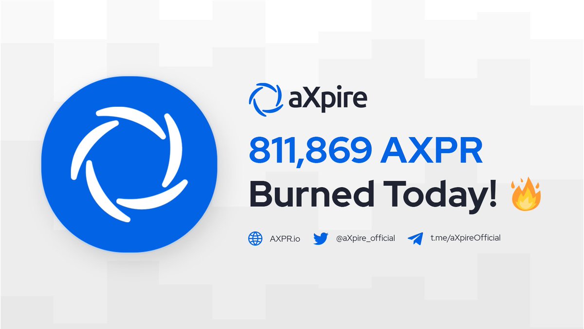 TryMoola's tweet photo. π£ $15K was used to buy and burn $AXPR! π₯
811,869 #AXPR tokens have now been removed permanently from supply after being purchased on the open market last week πΈ
This burn is for the months of September, November and December π
π
π TX ID π https://t.co/01ZnYvzNJm https://t.co/7AiN1pL1cE