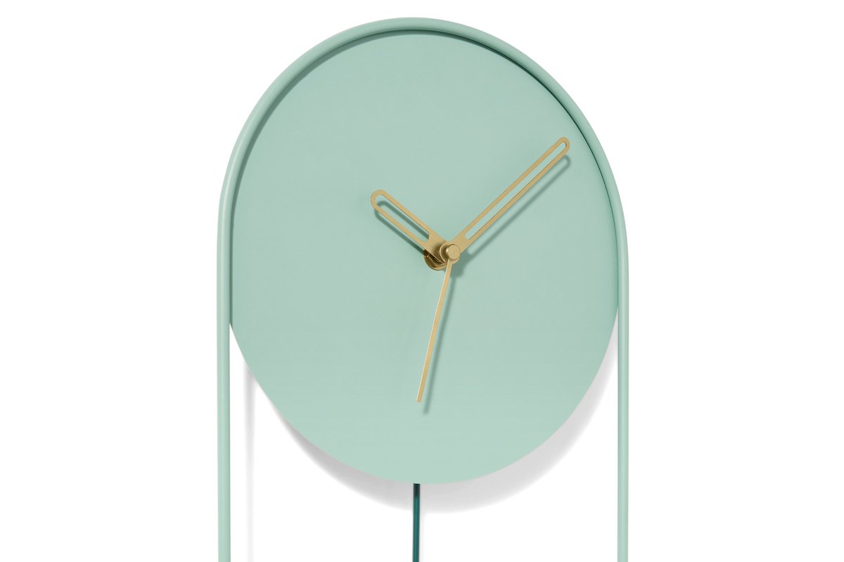 _weatherhead's tweet photo. Ivon pill-shape wall clock, green &amp; brass. Designed for 
@madedotcom collection

#madedesign #madedotcom #homedesign #homeaccount #insidemyhome #walldecoration #interiorstyling #walltowallstyle #housegoals https://t.co/N1IHYm0Bcr