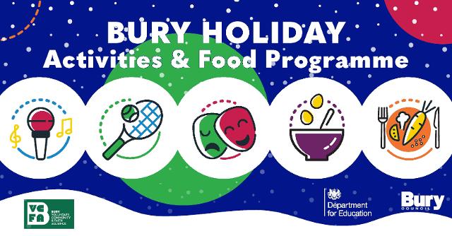 Would your child or children like to take part in fun and exciting FREE activities during the winter school holidays? Healthy meal included.
Monday to Thursday, 20 to 23 December. 
bury.gov.uk/index.aspx?art…