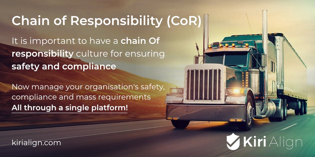 KiriAlign's tweet photo. A definitive guide to the Chain of Responsibility! Learn more at https://t.co/5lGE2d66gG
#safety #safetymanagement #software #onlinesafetymanagement #compliance #jsa #business #healthandsafety #riskmanagement #safework #educationalresources #incidentmanagement https://t.co/v6Kmb7cS6i