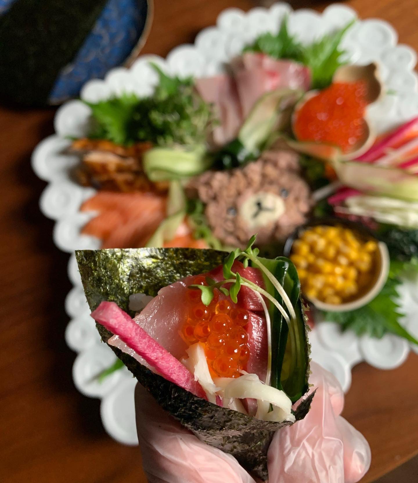 あつよ 今夜はリクエストの手巻き寿司 手巻き寿司 リラックマ あつくっく 誕生日ごはん T Co Buigftwwgs Twitter